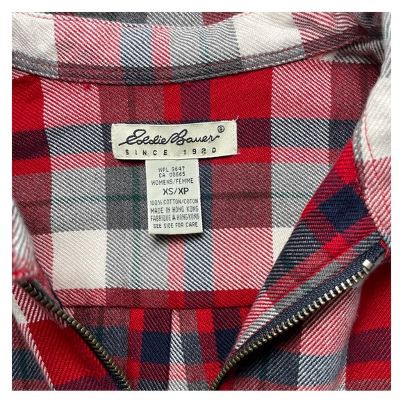 Eddie Bauer Plaid Pullover Shirt - Picture 5 of 6